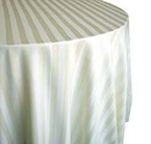 Rental store for LINEN, IVORY   SATIN STRIPE  120 RD. in Kingsport TN