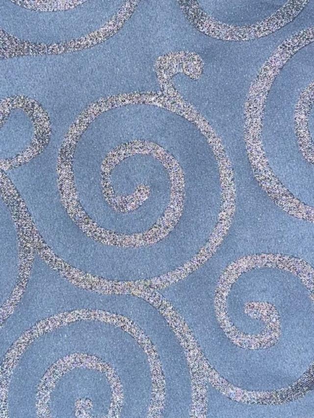 Rental store for LINEN,  METALLIC SCROLL  BLUE SILVER 108 in Kingsport TN