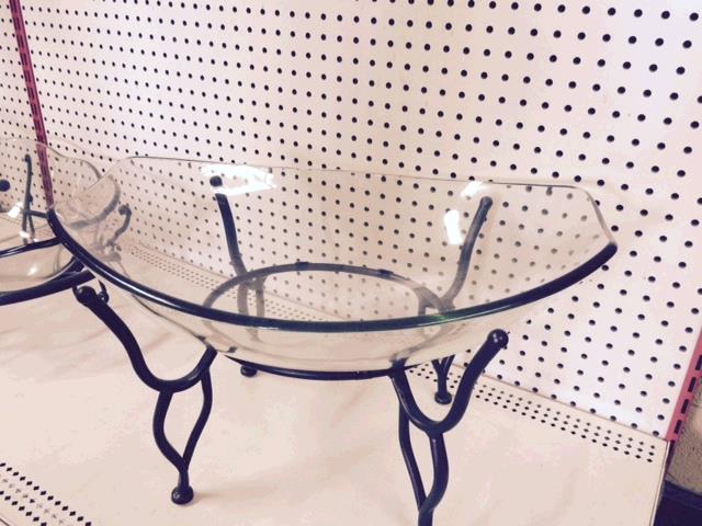 Rental store for BOWL  SERVING  RECTANGLE GLASS  W STAND in Kingsport TN