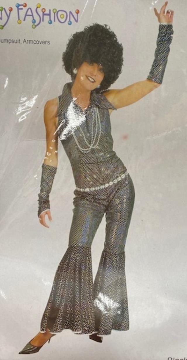 Rental store for GO GO DISCO BLACK  SHINY  JUMPSUIT in Kingsport TN