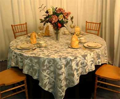 Rental store for LINEN,  LIGHT IVORY LACE   60X120 SHINY in Kingsport TN