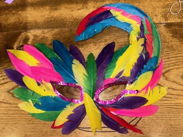 Rental store for COLORFUL  FEATHER  MASK  11 X9 in Kingsport TN