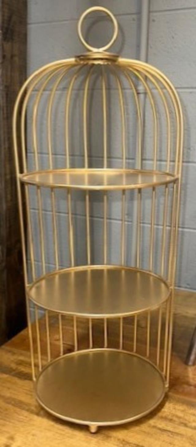 Rental store for CUPCAKE STAND,  3 TIERED  GOLD in Kingsport TN